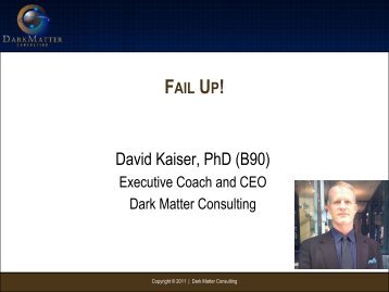 David Kaiser, PhD (B90)