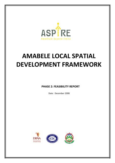 Amabele LM SDF Dec08.pdf - Provincial Spatial Development plan
