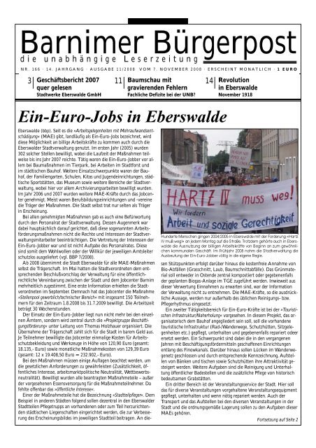BBP 11/2008 - Barnim-Blog Eberswalde und Bernau