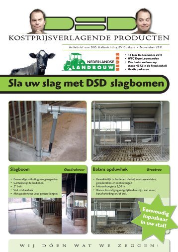 Sla uw slag met DSD slagbomen - DSD Stalinrichting