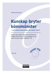 Kunskap bryter könsmönster - Pedagogiska institutionen - Umeå ...