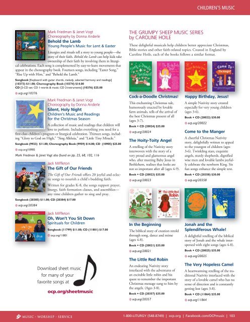 Keyboard and Guitar Accompaniment Books - OCP