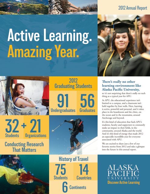 Download the Annual Report - Alaska Pacific University