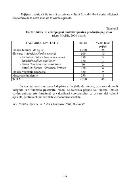 Recurs la tradiţia satului sau Opinii agrosilvopastorale - Institutul de ...