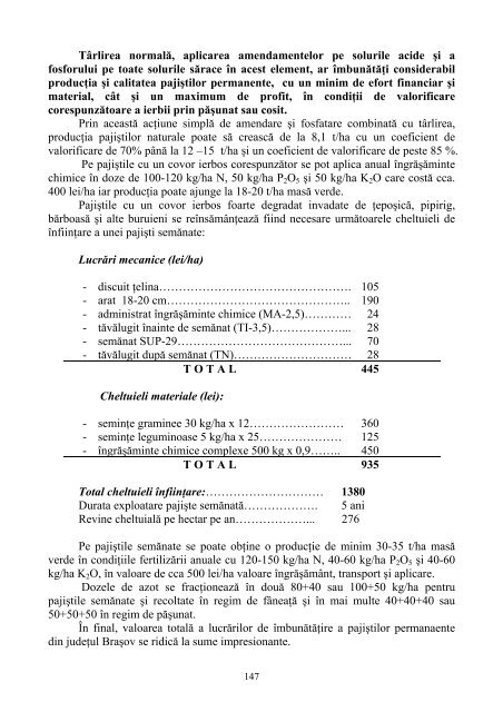 Recurs la tradiţia satului sau Opinii agrosilvopastorale - Institutul de ...