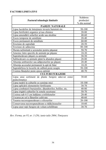 Recurs la tradiţia satului sau Opinii agrosilvopastorale - Institutul de ...