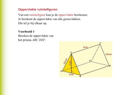 Oppervlakte vierhoek online