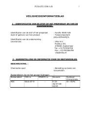 PURAFIX 8500 A/B VEILIGHEIDSINFORMATIEBLAD - Viba