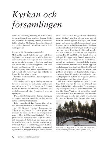 Kyrkan och församlingen - Östmarksportalen