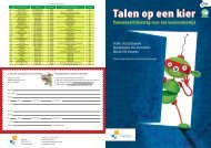 folder 'Talen op een kier' - Foyer