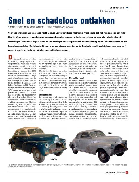 snel en schadeloos ontlakken - Info Garage