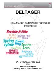 DELTAGER - Danmarks Gymnastik Forbund