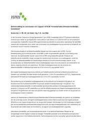Samenvatting en conclusies van rapport 1379.09 ... - NMI