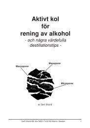 PDF: Aktivt kol för rening av alkohol - Bryggforum.nu