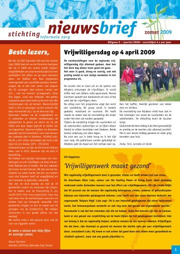 klikt, opent de nieuwsbrief zomer 2009 - Steunpunt Informele Zorg