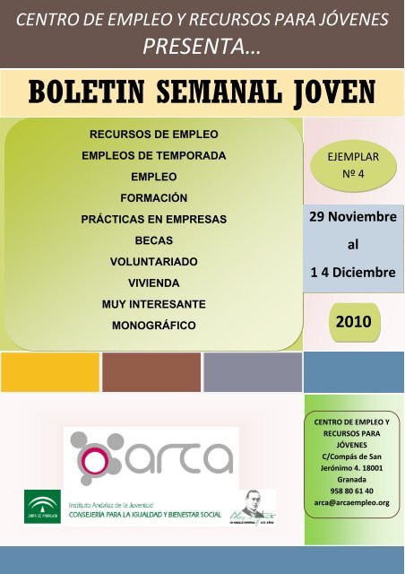 BOLETIN SEMANAL JOVEN - Comarca de Guadix