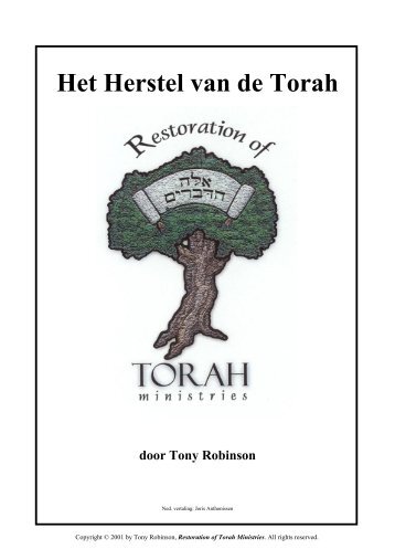 Het Herstel van de Torah - Messiaans het levend water