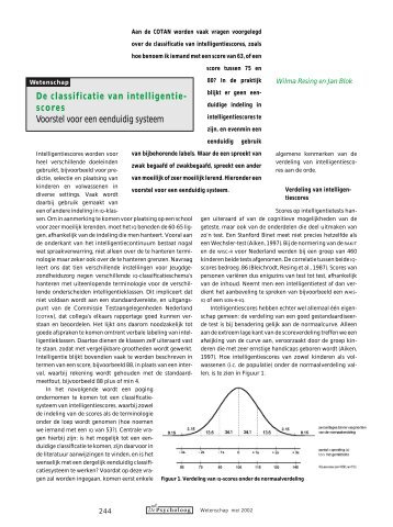 scores Voorstel voor een eenduidig systeem - Apollo Praktijk