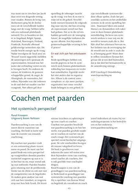 Magazine 2013 (pdf) - Bert Hellinger Instituut Nederland