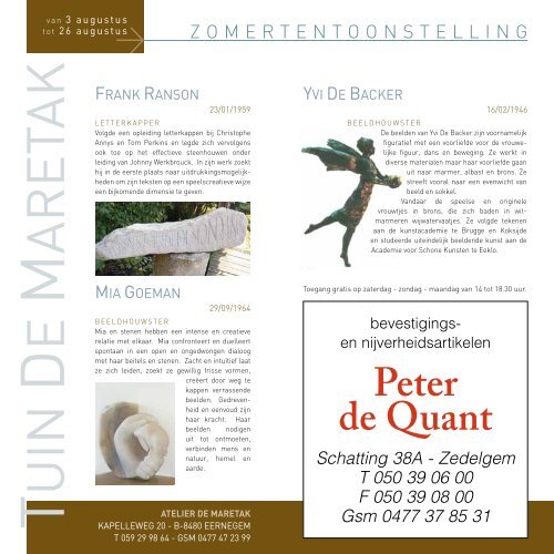 Download de brochure (2013) - Irenee Duriez