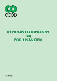 de nieuwe loopbanen bij fod financien - ACV Openbare Diensten