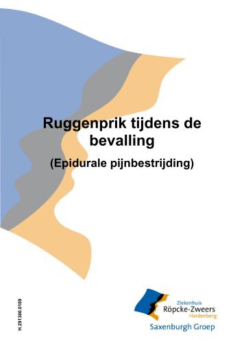 Ruggenprik tijdens de bevalling (Epidurale pijnbestrijding)