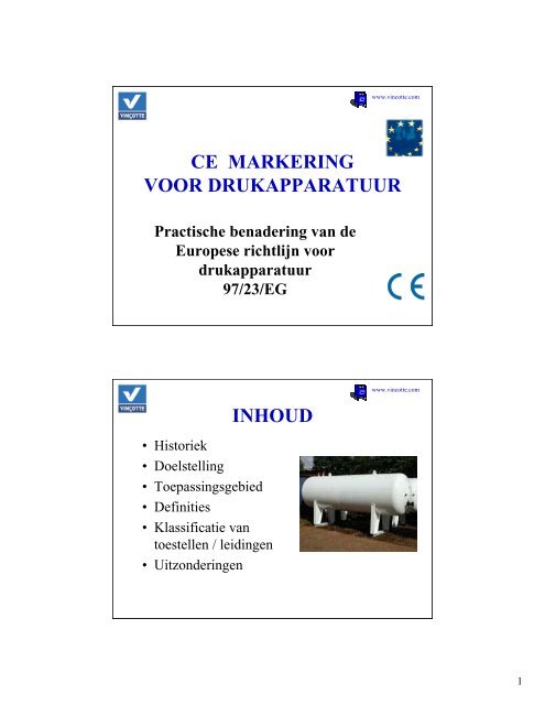 CE MARKERING VOOR DRUKAPPARATUUR INHOUD - ENERGIK