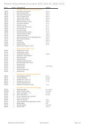 ROC ASA SC pakket SHV 2009-2010 - Basic Cosmetics