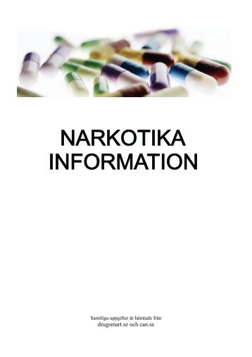 Här finns information från droginfoträffarna.