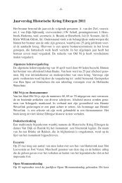 Jaarverslag 2011 - Historische Kring Eibergen
