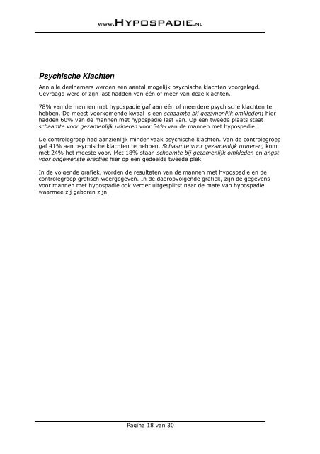 Hypospadie-enquête 2006 (Volwassen Mannen)