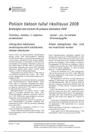 Poliisin tietoon tullut rikollisuus 2008 Brottslighet ... - Tilastokeskus