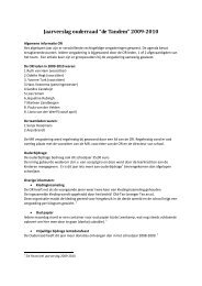 Jaarverslag ouderraad “de Tandem” 2009-2010