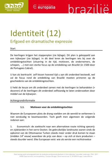 Identiteit (12) - Europalia