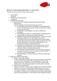 Referat af AAK bestyrelsesmøde, 6. marts 2013