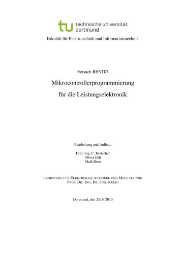 BENT07 - Lehrstuhl für Elektrische Antriebe und Mechatronik