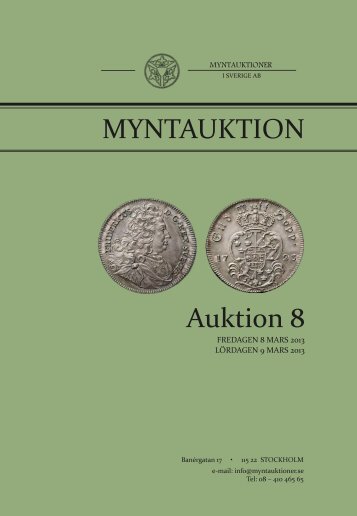 Auktion 8 MYNTAUKTION - Myntauktioner i Sverige AB