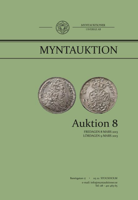 Auktion 8 MYNTAUKTION - Myntauktioner i Sverige AB