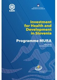 Investment for Health and Development in Slovenia Programme ...