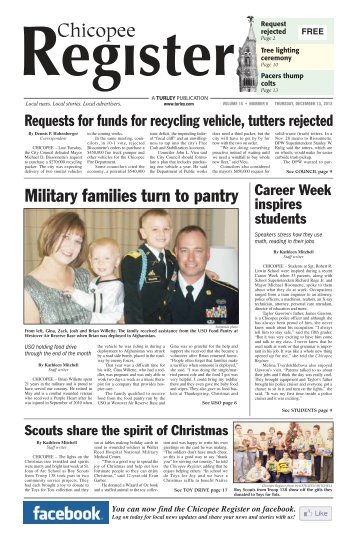 December 13, 2012 PDF Edition - Chicopee Register