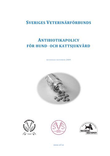 Antibiotikapolicy för hund- och kattsjukvård - SVA