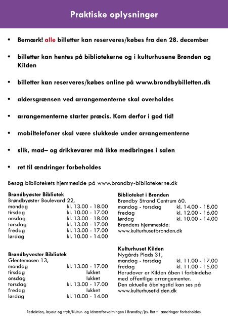 TEATER OG ANDET SJOV - Brøndby Bibliotekerne