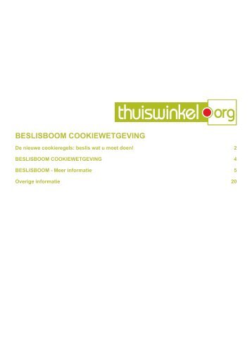 BESLISBOOM COOKIEWETGEVING - Thuiswinkel.org