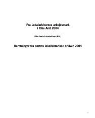Beretninger 2004 - Ribe Amts Lokalarkiver