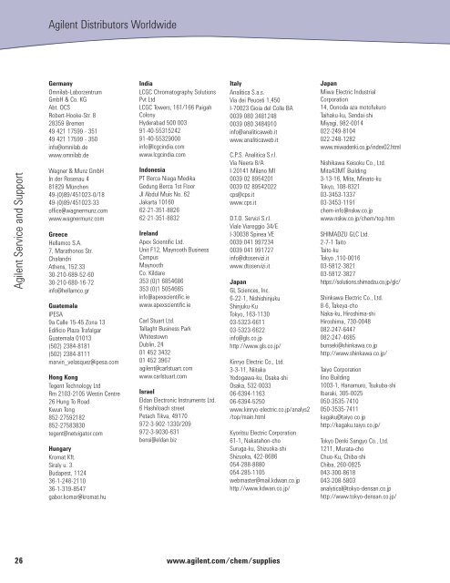 TABLE OF CONTENTS - BGB Analytik AG