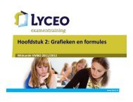 Hoofdstuk 2: Grafieken en formules