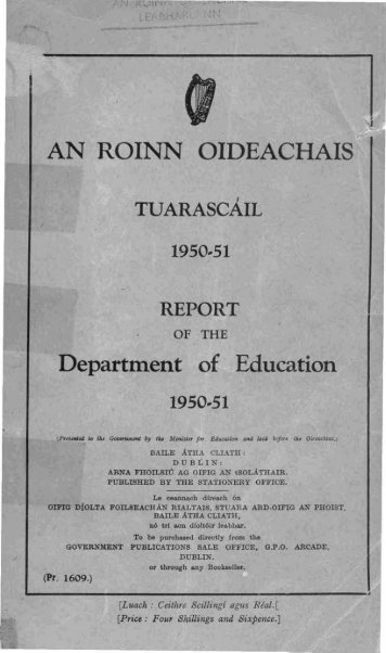 1950-1951 - Department of Education and Skills