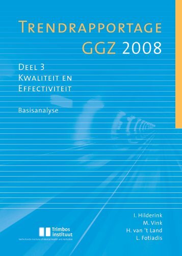 Trendrapportage GGZ 2008 - NVAG