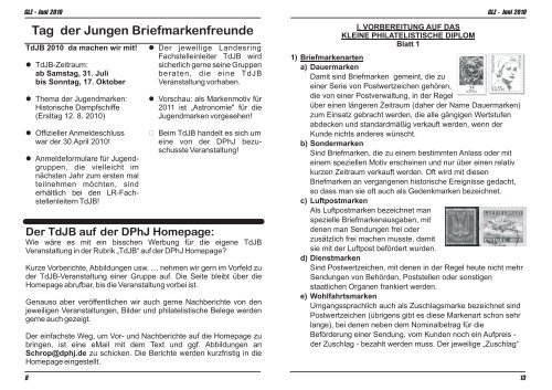 downlad heft - Deutsche Philatelisten-Jugend eV