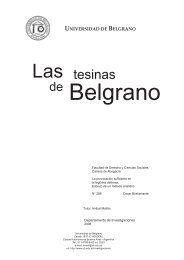 Las tesinas - Universidad de Belgrano